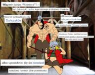 blond blue_eyes helmet holding_object kolovrat leash muscles niggerbabble ominous poland polish_text subvariant:hornyson variant:cobson yellow_hair // 1080x853 // 1.3MB