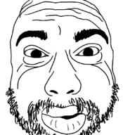 bloodshot_eyes closed_mouth mustache sam_hyde soyjak stubble variant:unknown // 775x849 // 140.8KB