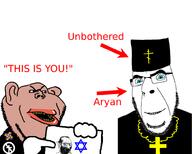 atheism christianity clothes crying flag:lgbt_pride_flag glasses happy_merchant holding_object mutt open_mouth smile star_of_david stubble subvariant:impish_amerimutt trend:aryan variant:cobson variant:cryboy_soyjak variant:gapejak variant:impish_soyak_ears wignat // 1000x800 // 90.1KB
