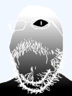 artist:crimsonvoidhydra1488 black_sclera glasses gradient no_mouth one_eye soytheus variant:gapejak // 600x800 // 32.8KB