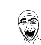 glasses open_mouth stubble variant:devjak yanderedev // 720x791 // 61.7KB