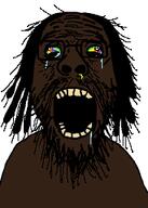 beard chud_(boorufag) chud_(soybooru) gape glasses hair highnigga kai_cenat kaicenat meta:op_took_a_selfie_of_xerself schizo stubble variant:kai_cenat // 182x255 // 11.6KB