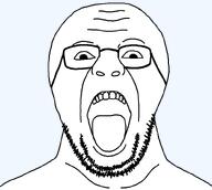 bald big_nose glasses ksi nose open_mouth remastered soyjak stubble transparent_background variant:ksijak white_skin // 801x716 // 22.6KB