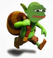 amphibian clash_of_clans clash_royale frog full_body goblin green_skin looking_down nas:pepe pepe pepe_the_frog sack video_game white_background // 656x720 // 99.6KB