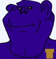 ameriaryan amerimutt aryan badge black_eyes buff creepy distorted ear evil five_nights_at_freddy's ominous purple_guy purple_skin smile soyjak strong subvariant:impish_ameriaryan subvariant:impish_amerimutt transparent transparent_background variant:impish_soyak_ears white_pupils william_afton // 598x627 // 25.3KB