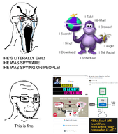 angry bald bonzi bonzi_buddy cookies cpu eyebrows glasses google gorilla intel internet neutral processor schizo seething selfish_little_fuck soyjak spy spyware stubble text variant:soyak // 1441x1633 // 755.9KB