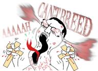 blood christianity chud deformed eyes_popping fume glasses i_can't_breed incel open_mouth screaming teeth text tongue variant:chudjak vein // 1263x919 // 678.3KB