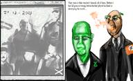 2021 2025 artist:romanian_schizo chood clothes crying evil_intentions froot galaxy_gas green hoi4 orange_skin redraw sad soot soyjak_party suit tno variant:gapejak // 545x332 // 235.0KB