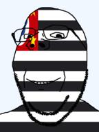 brazil flag flag:são_paulo glasses looking_at_you soyjak star_(symbol) stubble subvariant:wholesome_soyjak são_paulo teeth transparent_background variant:gapejak // 600x800 // 23.9KB