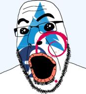 arch_linux debian fedora_linux glasses oh_my_god_she_is_so_attractive open_mouth soyjak stubble variant:cobson // 721x789 // 93.1KB