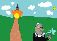 arm artist:topazg blue_light body brown_skin church cloud cross device dirth explosion fire glasses grass grassland green hand holding_object jewish_nose jewish_star jews judaism kike light meta:not_oc path poorly_drawn sky smug star_of_david stubble subvariant:wholesome_soyjak sun variant:gapejak variant:smugjak // 1212x868 // 51.0KB