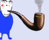 bwc clothes full_body glasses neutral pipe queen_of_hearts smoke smoking soyjak stubble tattoo variant:cobson // 1055x845 // 356.6KB