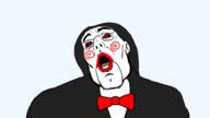 bowtie doll glasses long_hair movie open_mouth saw_(movie) stubble variant:acejak // 1920x1080 // 219.7KB