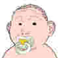 baby babyjak caca ear jpeg low_resolution pacifier pink_skin small_eyes subvariant:kevin trend:babyjak variant:kuzjak white_background // 89x89 // 1.3KB