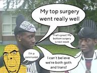 closed_mouth communism corn cornson irl meta:tagme negro smile speech_bubble text tranny variant:cobson yellow_skin // 1080x809 // 142.2KB