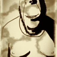 animated biting_lip creepy distorted evil fat glasses horror ominous shadow smile soyjak stubble subvariant:hornyson variant:cobson // 600x980 // 6.5MB