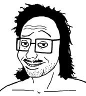 glasses greasy meta:not_oc meta:possibly_duplicate moustache mullet mulletjak nose nunumale nuvariant raised_eyebrow smile smug stubble variant:unknown // 744x831 // 19.0KB