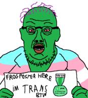 donald_trump ear frenschan frogposter glasses hand holding_object jail open_mouth soyjak stubble text variant:trumpjak // 471x521 // 38.0KB