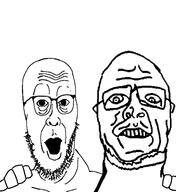 2soyjaks forced friendship glasses meta:op_is_a_gringo_looking_for_trouble_for_adding_less_than_5_tags no_more_brother_wars open_mouth stubble variant:cobbert variant:sidjak // 1036x1130 // 341.3KB