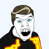 black_clothing blue_eyes club dictatorship disney evolution hair led light movie open_mouth orange tron troon variant:feraljak video_game zionism // 1500x1500 // 140.1KB