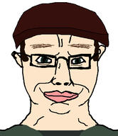 blue_eyes brown_hair cap chud clothes eyebrows grand_theft_auto grand_theft_auto:_san_andreas green_shirt happy hat red_hat smile soyjak subvariant:chudjak_front variant:chudjak white_skin zero_(grand_theft_auto:_san_andreas) // 484x561 // 125.8KB