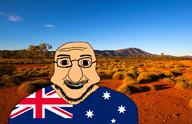 australia big_nose bushes desert flag:australia glasses iris irl_background open_mouth stretched_face thick_eyebrows variant:cheekjak // 1170x755 // 1.2MB
