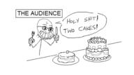 bubble cake calarts fork knife smile soyjak speech_bubble variant:soyak // 1600x900 // 316.5KB