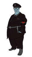 arstotzka communism dagger glasses knife m_vonel mustache papers_please series:eatlers shading soyton_(user) subvariant:chuzjak uniform variant:chudjak variant:kuzjak video_game // 1400x2500 // 129.3KB