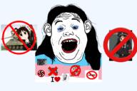anime azumanga_daioh ear eyeshadow fat hair hakurei_reimu happy_merchant i_love judaism k_on kasuga_ayumu kike kirisame_marisa lipstick long_hair makeup nazism no_symbol open_mouth stubble swastika takino_tomo touhou tranny variant:alicia video_game yamaka // 900x600 // 233.9KB