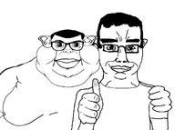 2soyjaks chud_branigger_alliance glasses original subvariant:branigger subvariant:chudjak_front thumbs_up variant:brandon variant:chudjak // 1094x815 // 123.6KB