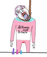 arm blood bloodshot_eyes crying dilation hair hand hanging leg millions_must_die neovagina open_mouth purple_hair rope soyjak stubble suicide text tongue tranny variant:bernd yellow_teeth // 765x926 // 77.7KB