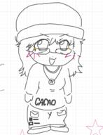 art beanie blush chibi drawing glasses hair oekaki soyjak tranny_artstyle variant:soytan whiteboard whiteboard_fox // 493x644 // 114.6KB