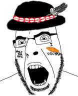 angry clothes glasses hat open_mouth polish soyjak stubble variant:cobson // 362x446 // 45.9KB