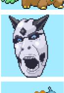 angry blue_eyes glalie glasses hoenn horn open_mouth pixel_art pokemon soyjak sprite sprite_edit variant:cobson video_game // 261x383 // 4.1KB