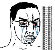 angry bloodshot_eyes clenched_teeth crying glasses hair its_da_jooz text variant:chudjak // 857x770 // 23.4KB