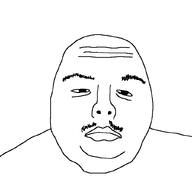bald beard big_lips closed_mouth eyebrows eyes lips looking_at_you mustache obese variant:ukmutt // 828x828 // 15.0KB