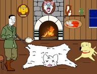 animal animal_abuse arm artist:sectionalism boot boykisser brick cabin chair clothes coat dead dog ear fangs fire fireplace fish frog full_body furry glasses gun hair hunter hunting_lodge janny leg multiple_soyjaks musket necktie open_mouth pepe plaque rug shoe shotgun silly_cat sky smile snow star stubble subvariant:feralsquirrel subvariant:nucob subvariant:trannyfur tail taxidermy teapot text tongue torso tranny trend:squirreljakking variant:bernd variant:chudjak variant:cobson variant:feraljak variant:markiplier_soyjak variant:soyak window wing wood x_eyes // 1700x1300 // 294.2KB