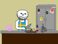 black_skin cooking cutting cutting_board ear eyebrows fridge glasses holding_object kitchen knife lemon lips multiple_soyjaks nose onion open_mouth orange_skin reddit rope soyjak sproke stubble subvariant:jartycuck subvariant:patrick text thrembo trend:jartycuck variant:chudjak variant:impish_soyak_ears variant:nojak variant:soyak variant:unknown // 1135x849 // 218.1KB