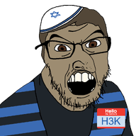 brown_eyes brown_skin clothes fixed h3k_(user) hat hello_my_name_is_(sticker) jew_nose jewish_nose judaism jude kike kippah meta:namefags nose series:yehudyakim tallit variant:feraljak // 1025x1025 // 79.6KB