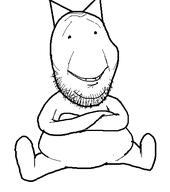 cat_ear series:unfunnycreature sitting smile subvariant:wholesome_soyjak variant:gapejak // 437x494 // 8.5KB