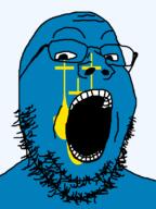 county flag flag:møre_og_romsdal glasses hair møre_og_romsdal norway open_mouth soyjak stubble teeth transparent_background variant:gapejak // 600x800 // 30.3KB