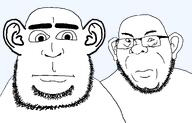 beard closed_mouth ear glasses looking_at_you serious soyjak stubble subvariant:ukropson variant:cobonsy variant:cobson // 1324x849 // 49.2KB