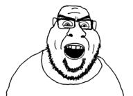 angry clothes ear glasses megamind open_mouth soyjak stubble subvariant:angrysmug variant:smugjak // 985x709 // 25.6KB