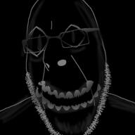 artist:crimsonvoidhydra1488 beard creepy edit glasses inverted meta:tagme open_mouth smile stubble variant:cobson // 721x720 // 122.7KB