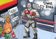 anti_froot artist:romanian_schizo ben_garrison boxing buff drawn_background flag flag:germany food froot fruit fuck germany glove green_eyes marker orange_skin razor ring scared shorts sign star_of_david text uwe_boll variant:carterjak variant:gapejak variant:kuzjak weak white_skin // 1202x835 // 997.3KB