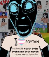 afro anti_soytan arab arm asian avengers b_b_ghast_(namefag) balding balloon beanie black_skin blue_eyes blue_skin brown_skin caramelldansen closed_mouth clothes cute discord distorted dress drool female gaming gaming_console glasses gooning green_shirt hair hanging heart hijab hindu i_love i_trans_heart i_would_never indian jakparty_soy james_luther lemon love marriage meta:banner moot necklace nintendo nintendo_switch peggle pointing pointing_at_viewer rape serial_experiments_lain sleeping soy soyjak soylent soylent_(banana) soylent_(cacao) soylent_(creamy_chocolate) soylent_bottle streamer stubble subvariant:hornyson subvariant:hydrocephason subvariant:science_lover subvariant:soychang subvariant:soyniqua sunglasses sunset text trend:jartycuck variant:bernd variant:cobson variant:markiplier_soyjak variant:soytan variant:sproketan video_game vtuber white_skin wholesome yellow_skin // 787x900 // 442.3KB