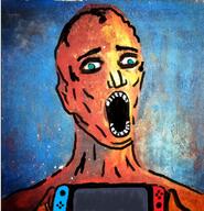 art nintendk nintendo nintendo_switch open_mouth soyjak variant:unknown video_game // 1200x1246 // 3.3MB