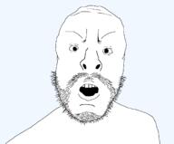 angry open_mouth soyjak stubble variant:unknown // 1303x1080 // 69.1KB