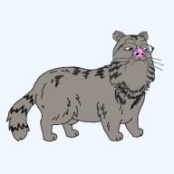 animal cat frown full_body fur glasses pallas's_cat series:animaljaks soyjak stubble tail variant:gapejak whisker // 1200x1200 // 86.2KB