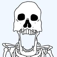 open_mouth series:skeletonjaks skeleton skull soyjak variant:markiplier_soyjak // 1000x1000 // 22.4KB